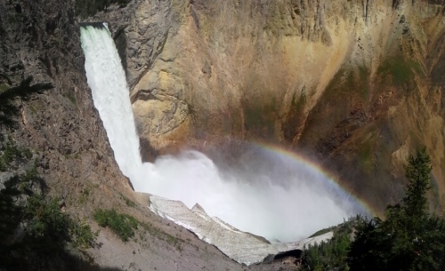Rainbow in the Grand Canyon of Yellowstone.